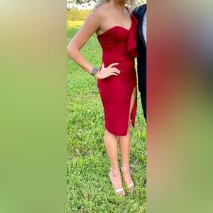 Red formal dress worn once!